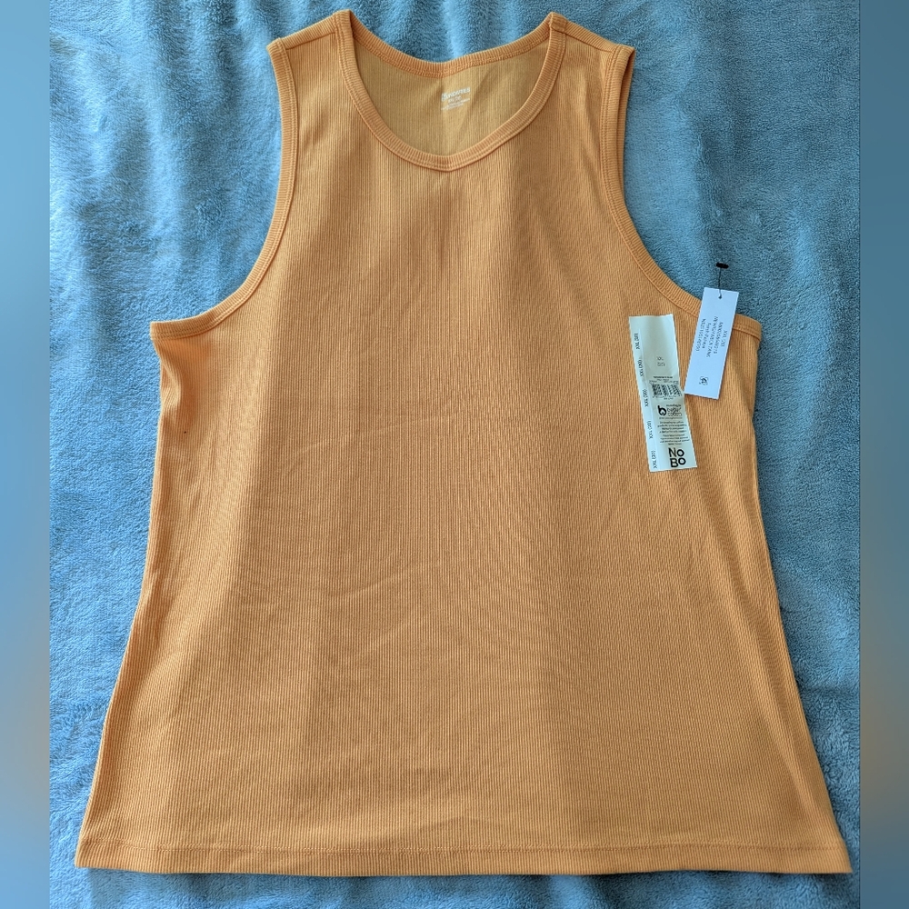 No Boundaries Apricot Tank Top | Women’s XXL | Soft Casual Tank